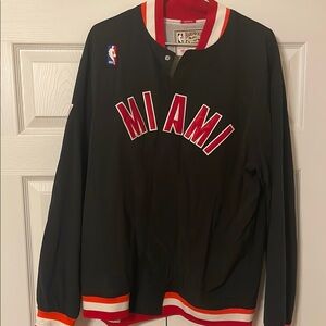 Mitchell and Ness Miami Heat full snap warmup jacket